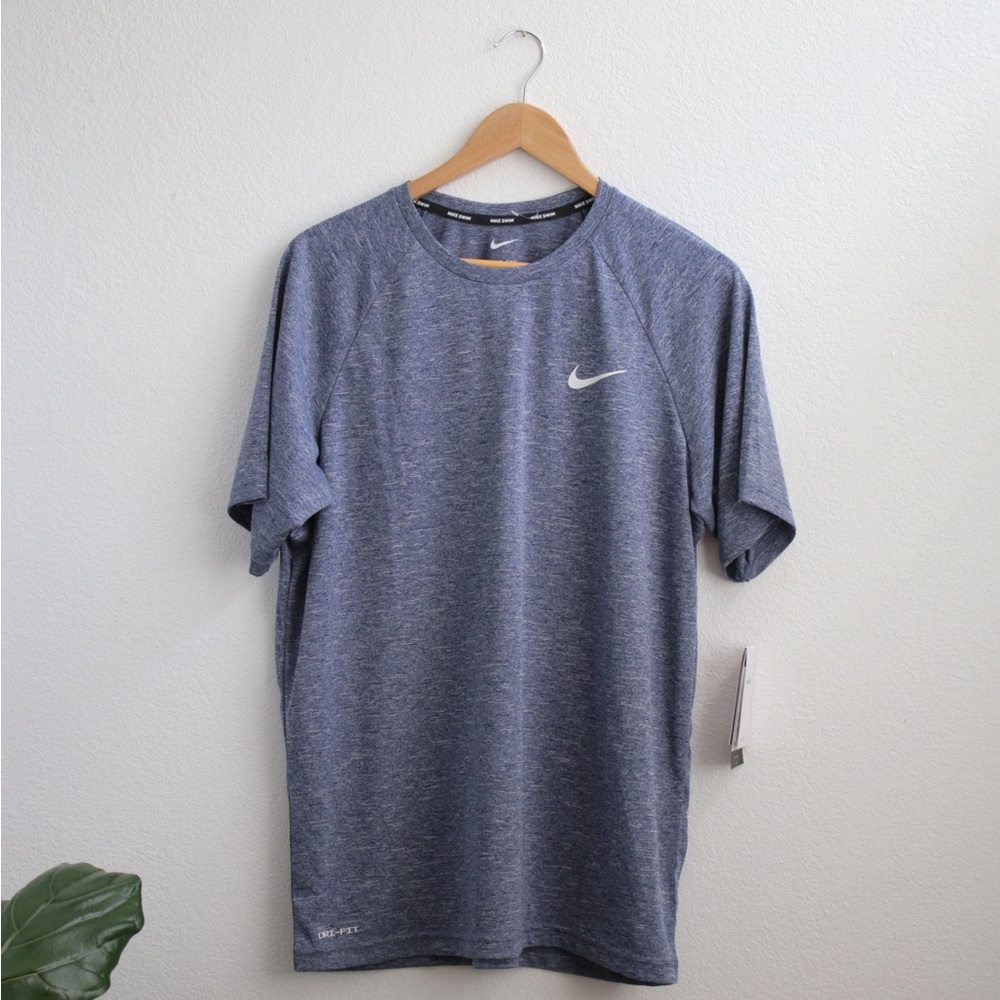NWT Nike Swim Blue Shirt Sz: L